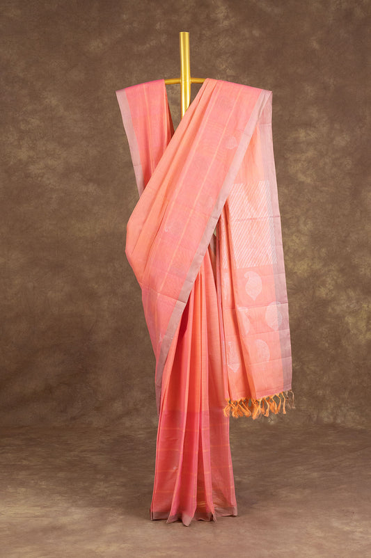 Pink Kanchi Cotton Saree