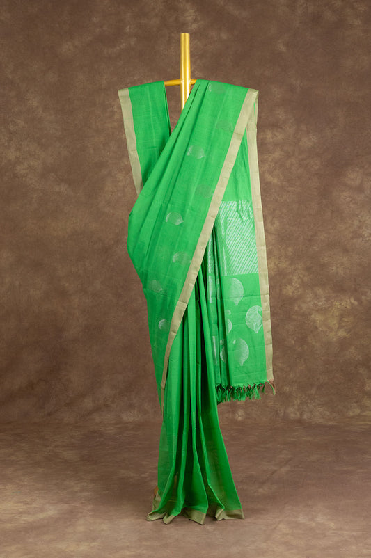 Green Kanchi Cotton Saree