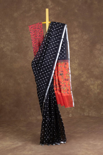 Black Organza Saree