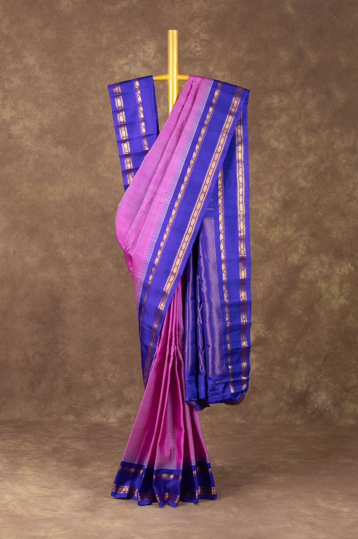 Pink Gadwal Silk Saree