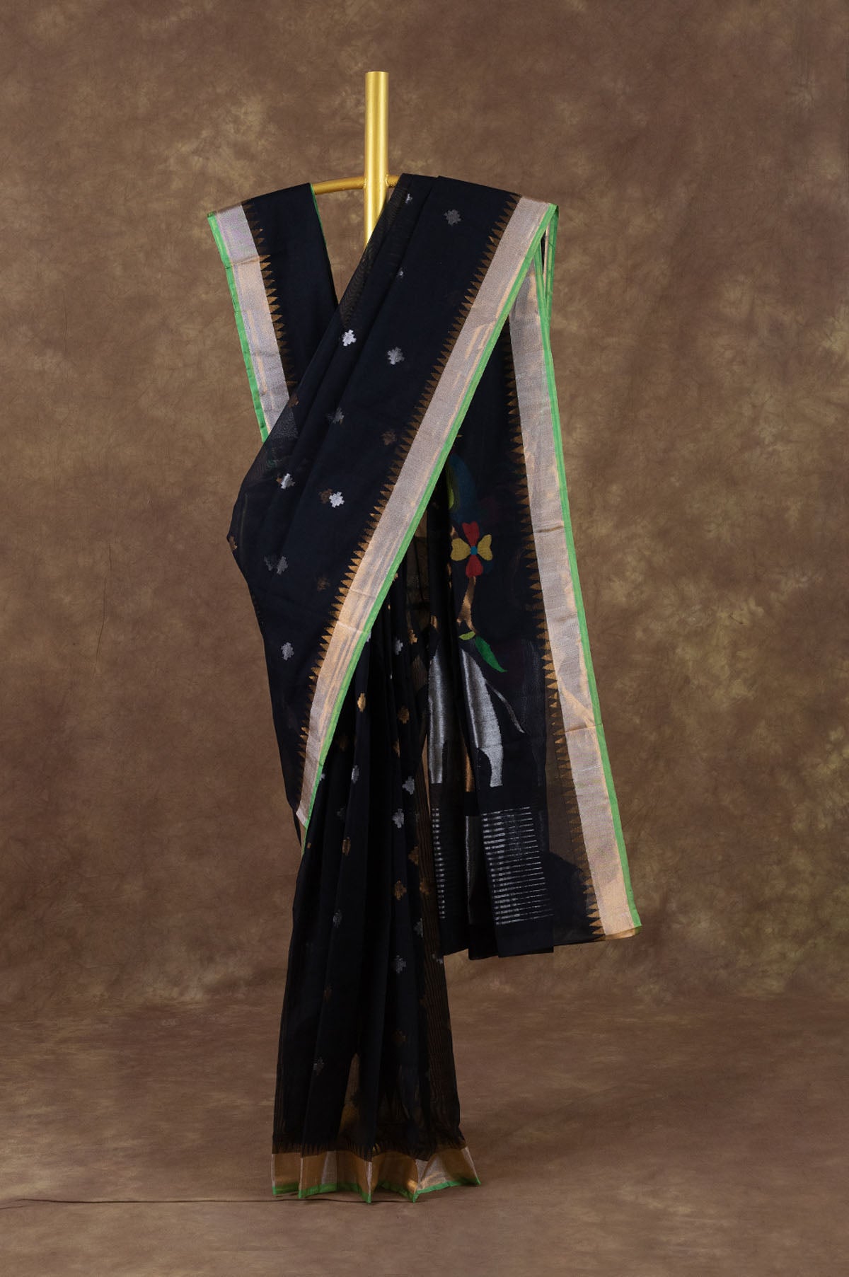 Black Ponduru Cotton Saree