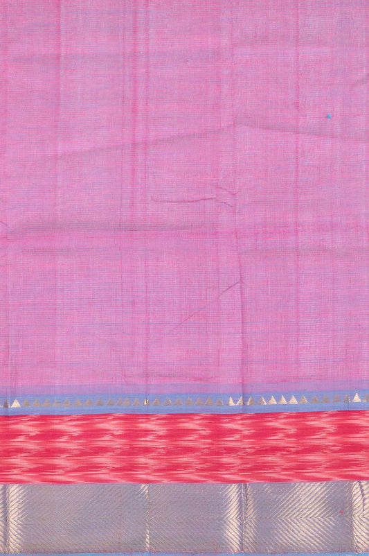 Purple Mangalagiri Silk Cotton saree