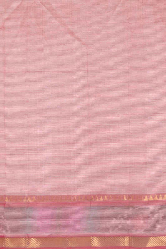Onion Pink Mangalagiri Silk Saree